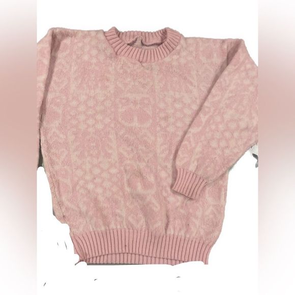 Vintage Wool Barbiecore Pink Sweater - Picture 1 of 5